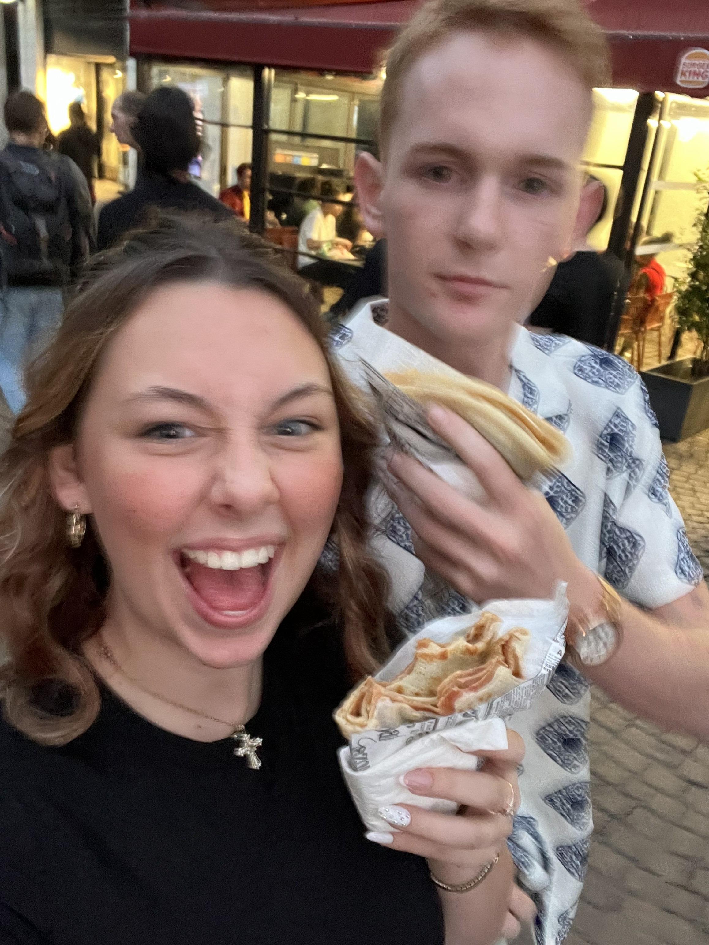 Strawberry and Nutella crêpes